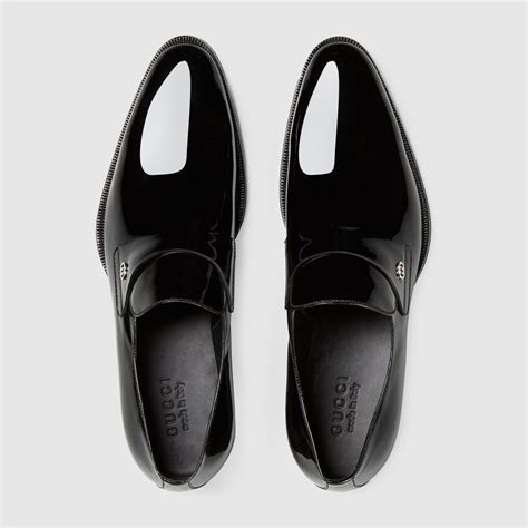 gucci patent leather loafer|Gucci embroidered leather loafer.